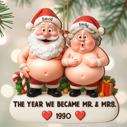 The Year We Became Mr. & Mrs., Santa Claus Figures