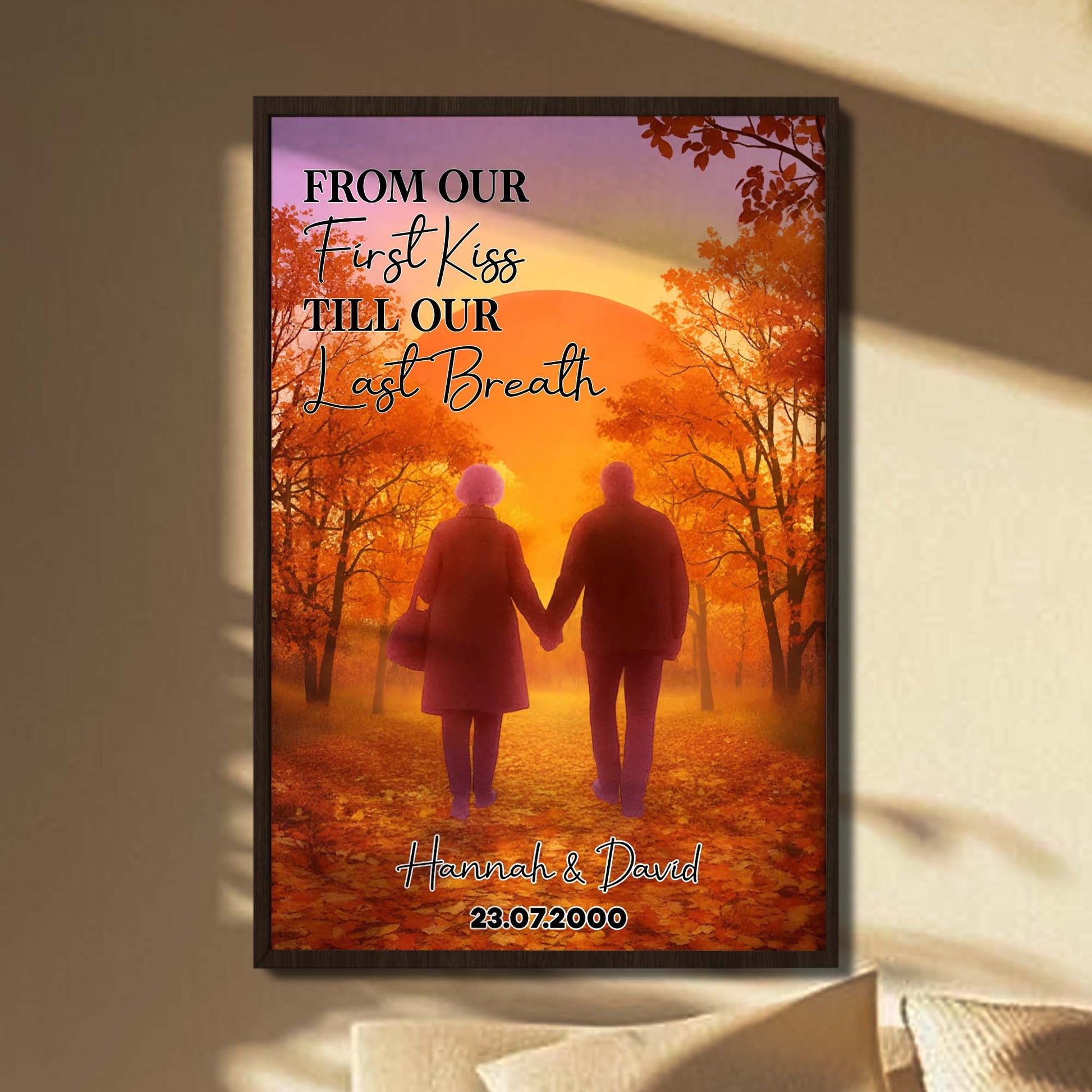 I Want To Hold Your Hand At 80 And Say We Made It, Sunset With Elderly Couple