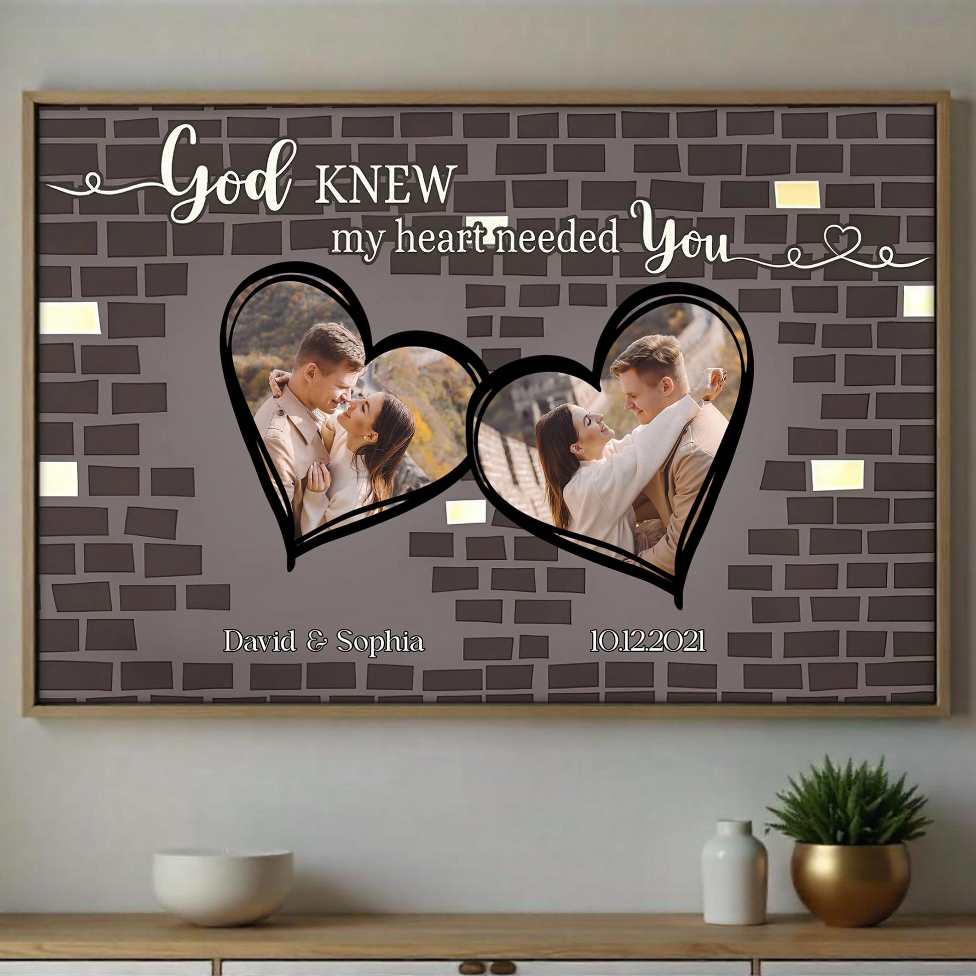 God Knew My Heart Needed You, Romantic Hearts Design
