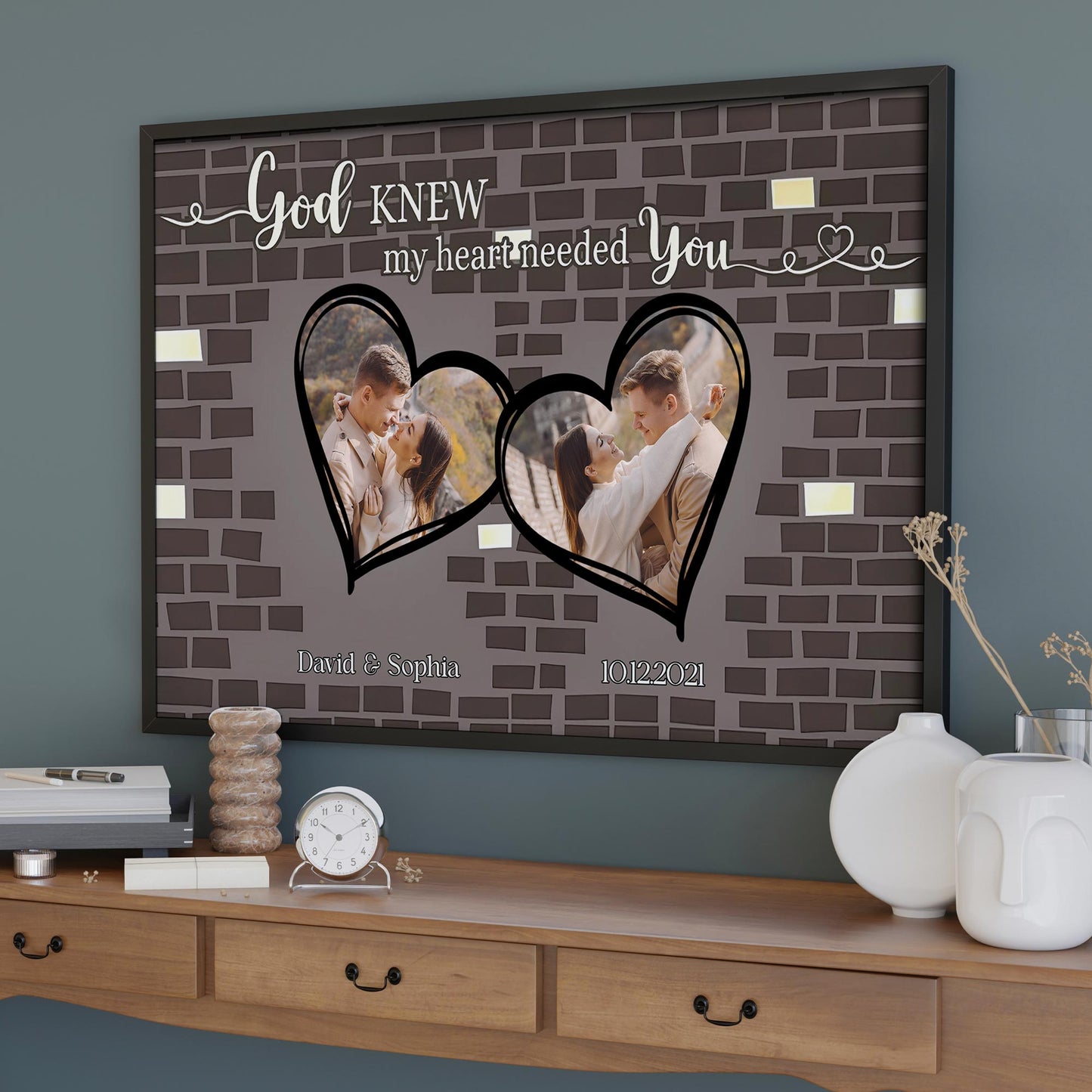 God Knew My Heart Needed You, Romantic Hearts Design