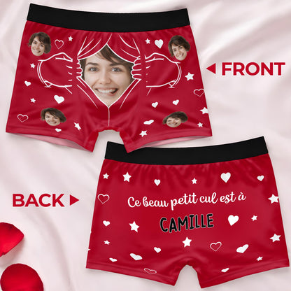 Celebrate Your Love With Hearts And Stars - Personalized Men's Boxer Briefs - CPL946_MENB