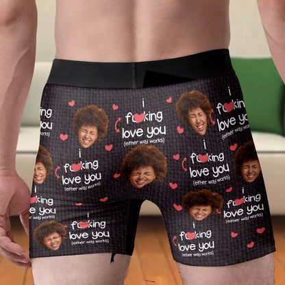 I F***ing Love You With Hearts And Personalized Photos