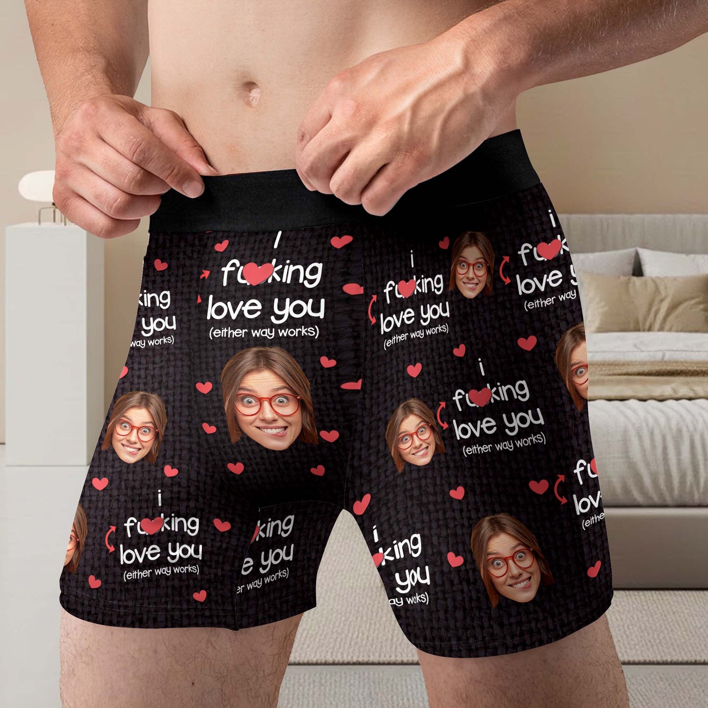 I F***ing Love You With Hearts And Personalized Photos