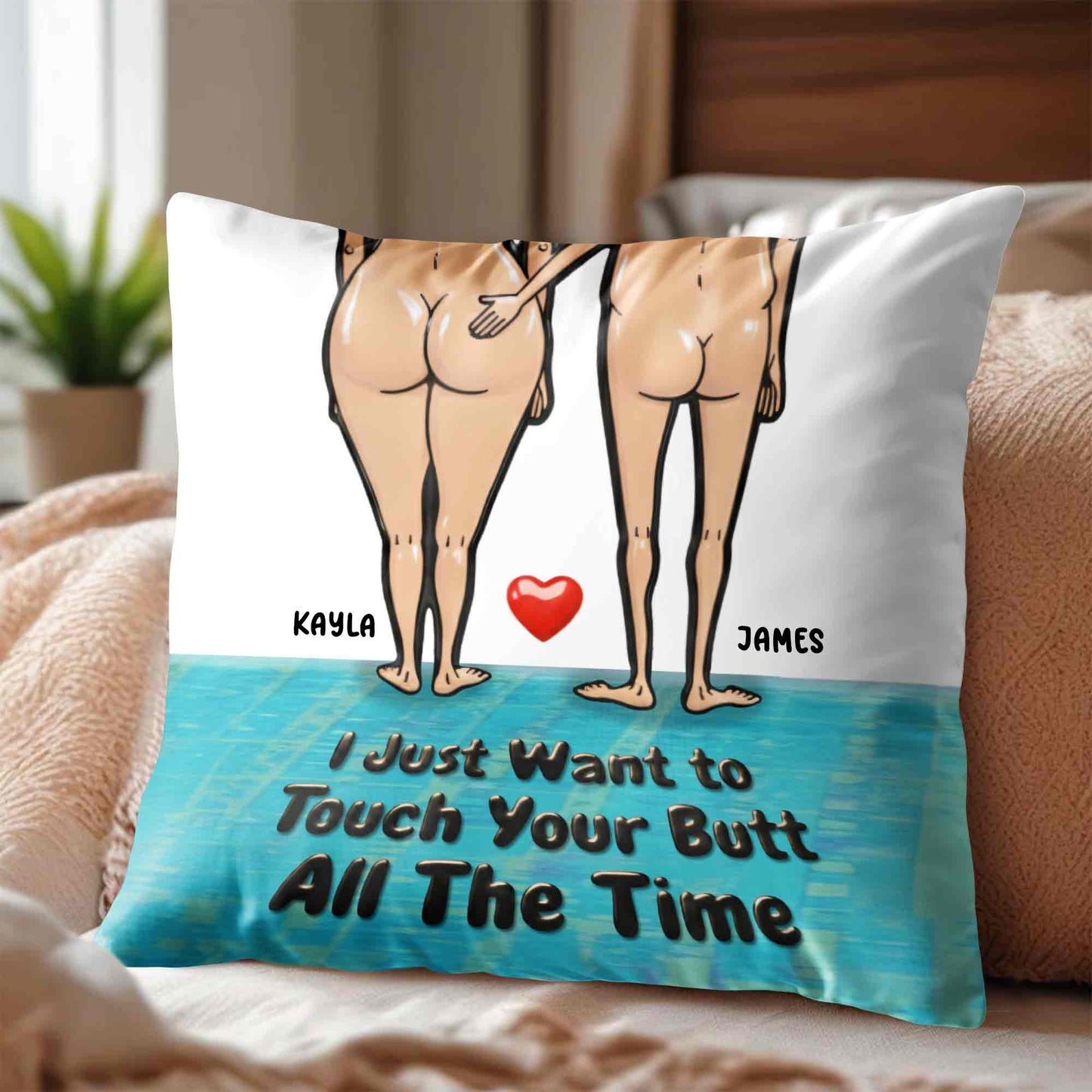 I Just Want To Touch Your Butt All the Time, Human Figures On Beach