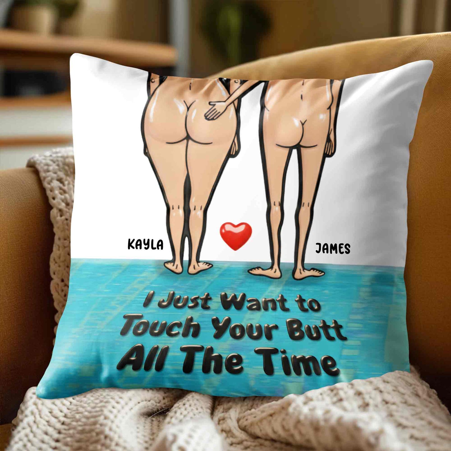 I Just Want To Touch Your Butt All the Time, Human Figures On Beach