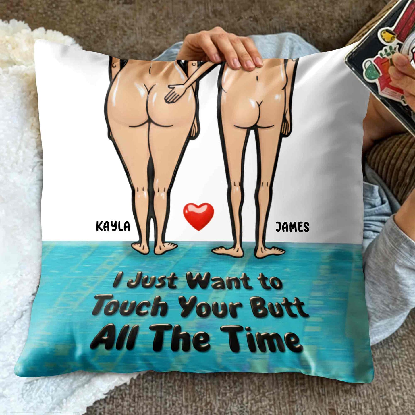 I Just Want To Touch Your Butt All the Time, Human Figures On Beach