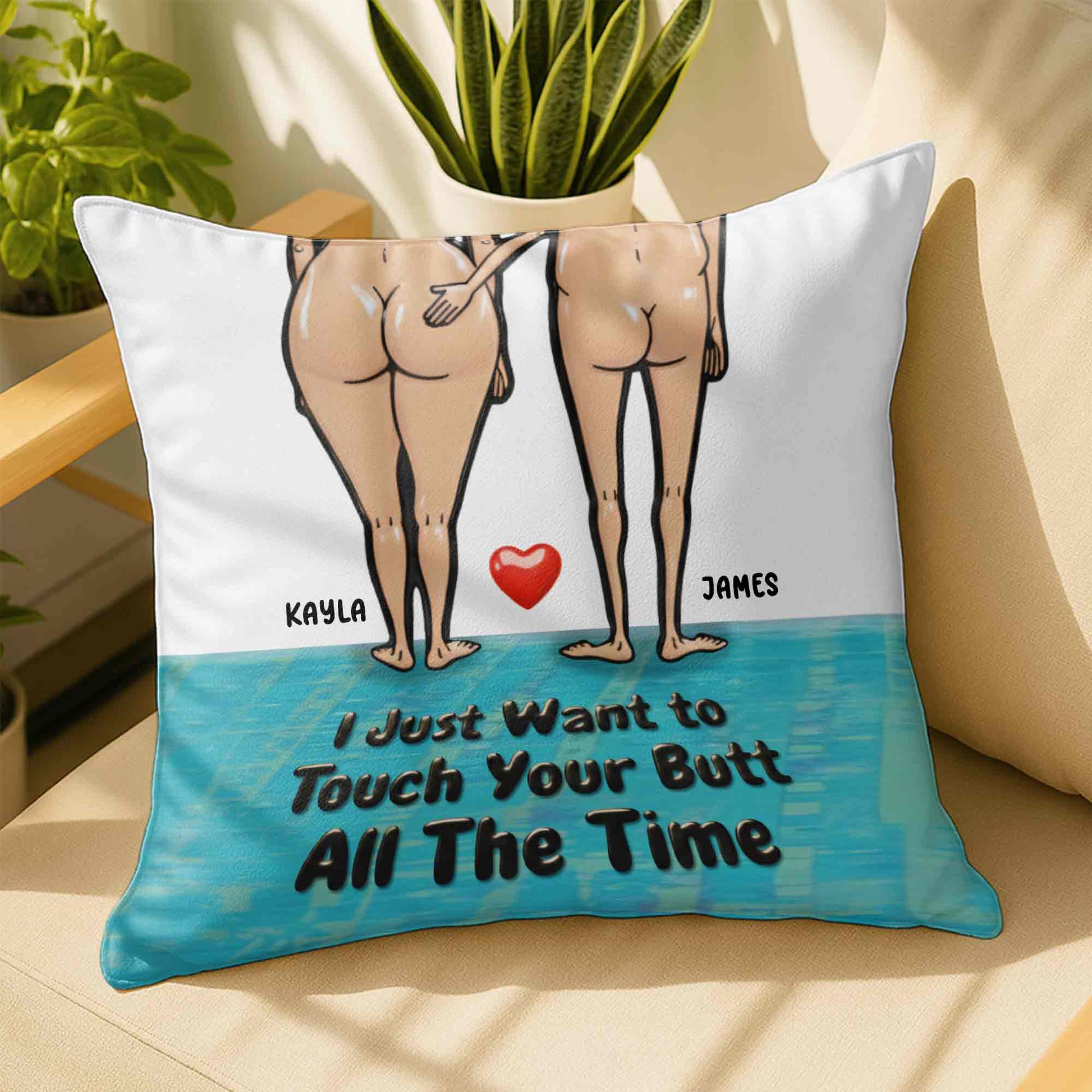 I Just Want To Touch Your Butt All the Time, Human Figures On Beach