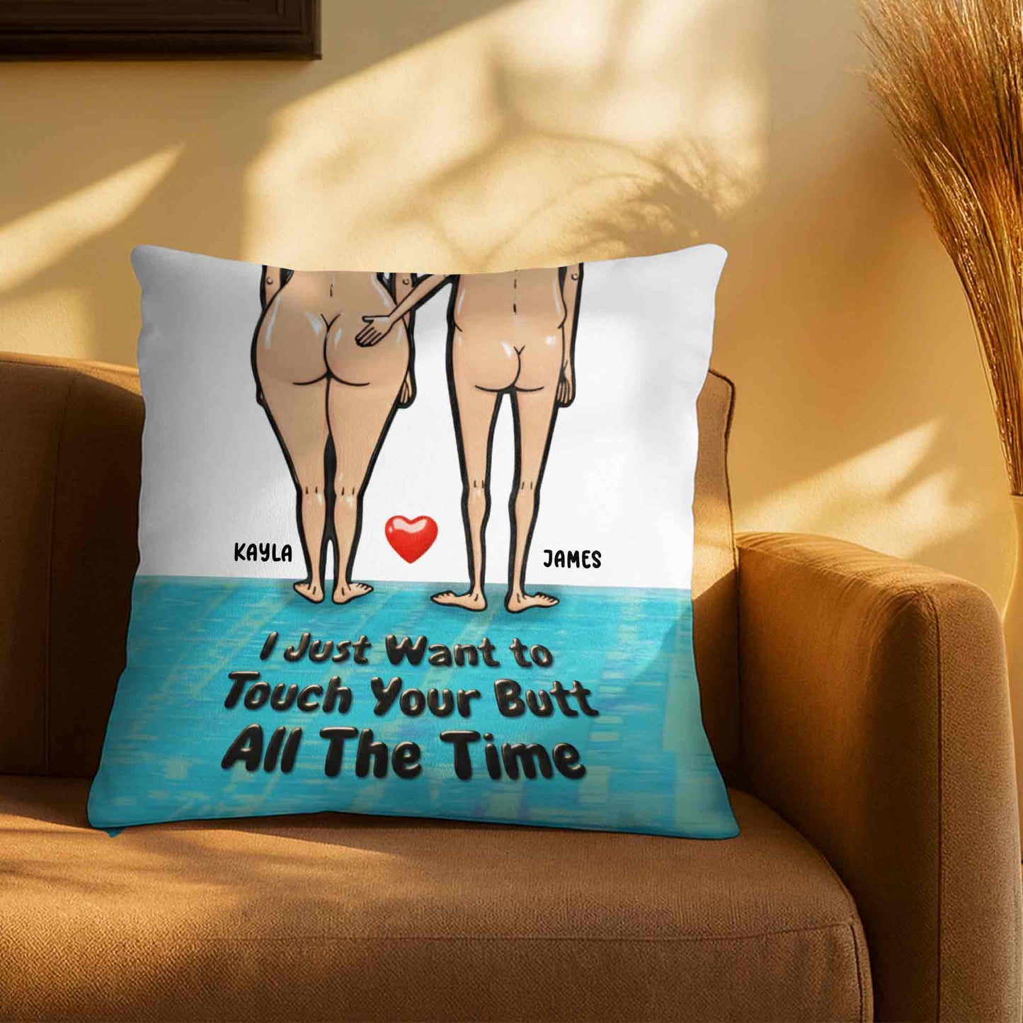 I Just Want To Touch Your Butt All the Time, Human Figures On Beach