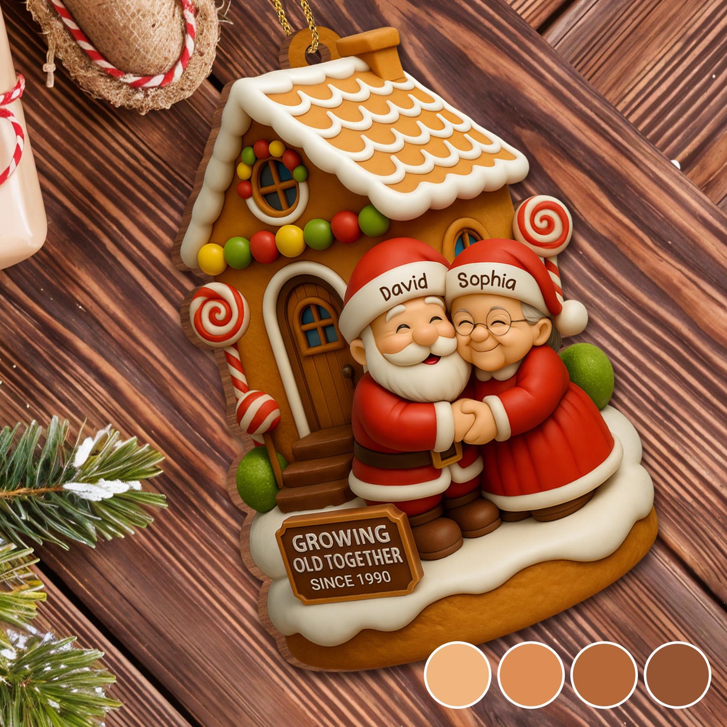 Growing Old Together, Santa Claus And Gingerbread House