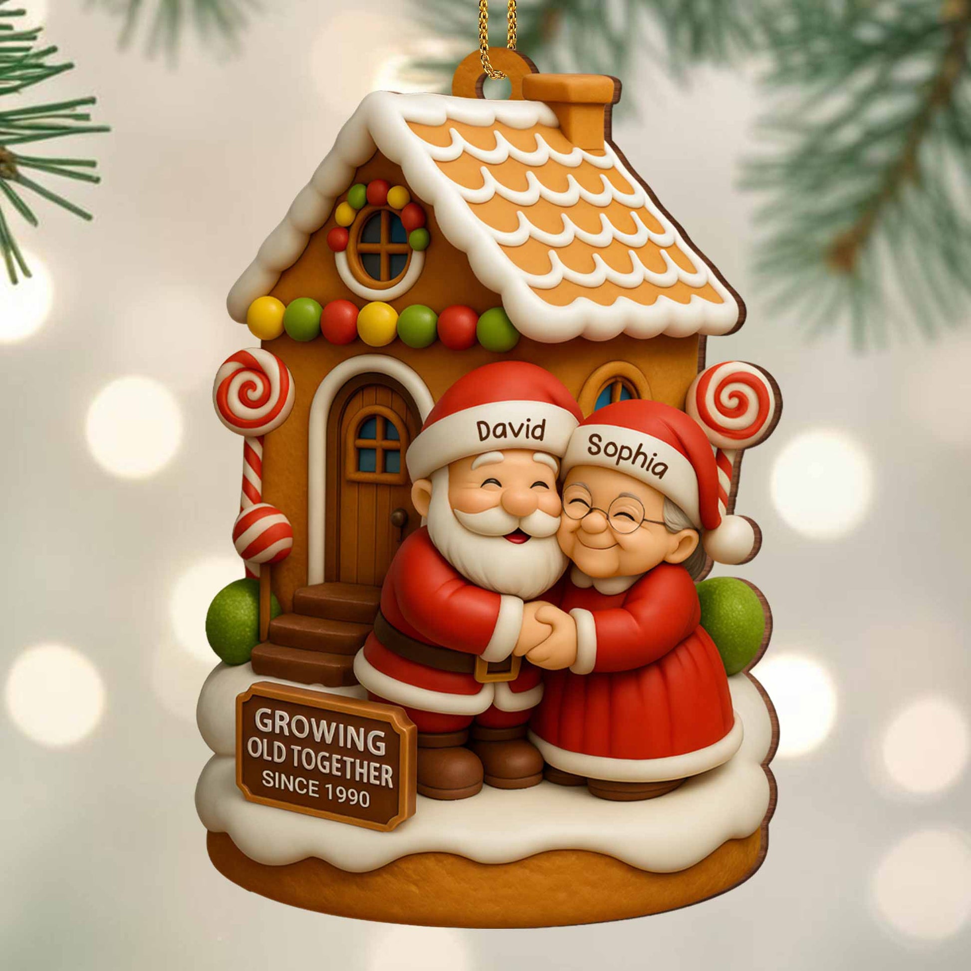 Growing Old Together, Santa Claus And Gingerbread House