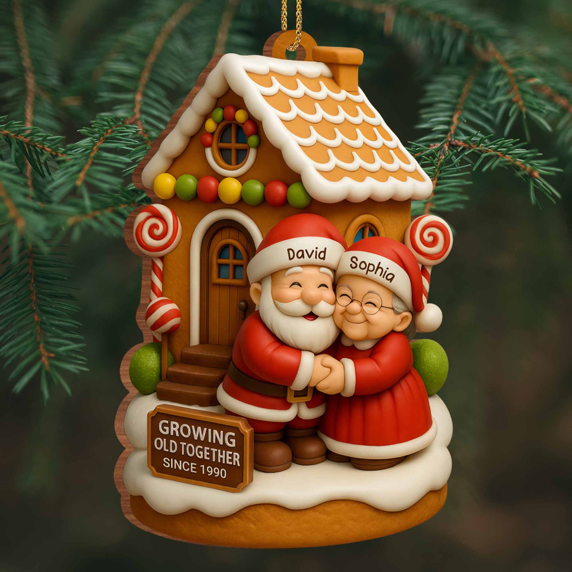 Growing Old Together, Santa Claus And Gingerbread House