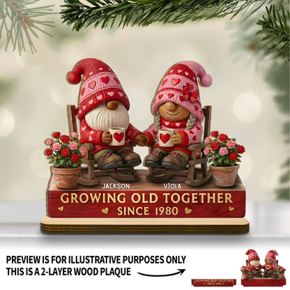 Growing Old Together With Hearts And Roses