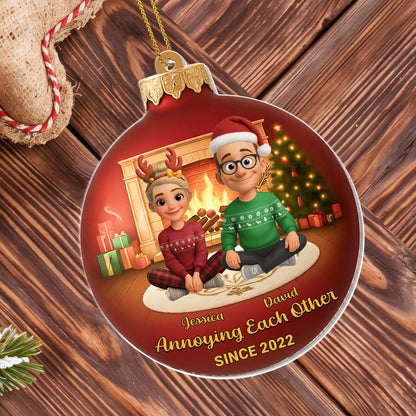 Annoying Each Other Since, Christmas Tree and Fireplace