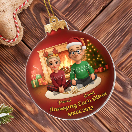 Annoying Each Other Since, Christmas Tree and Fireplace