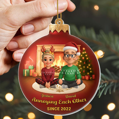 Annoying Each Other Since, Christmas Tree and Fireplace