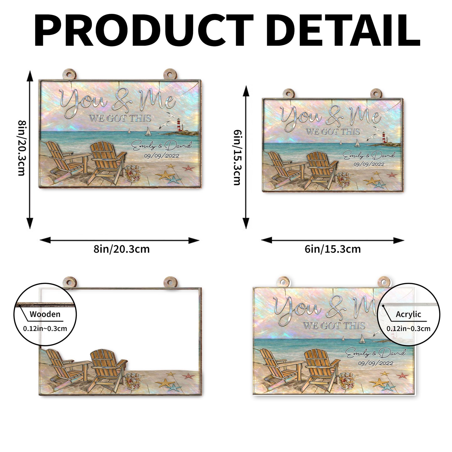 You & Me We Got This, Adirondack Chairs And Beach Scene