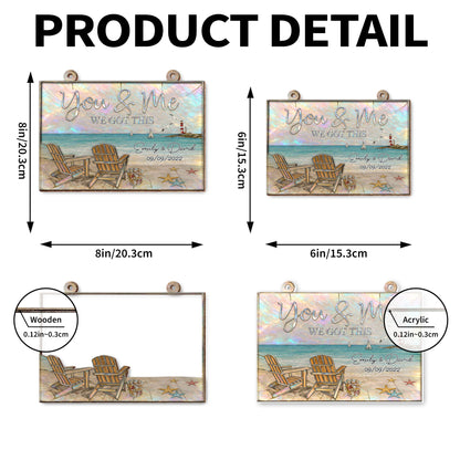 You & Me We Got This, Adirondack Chairs And Beach Scene