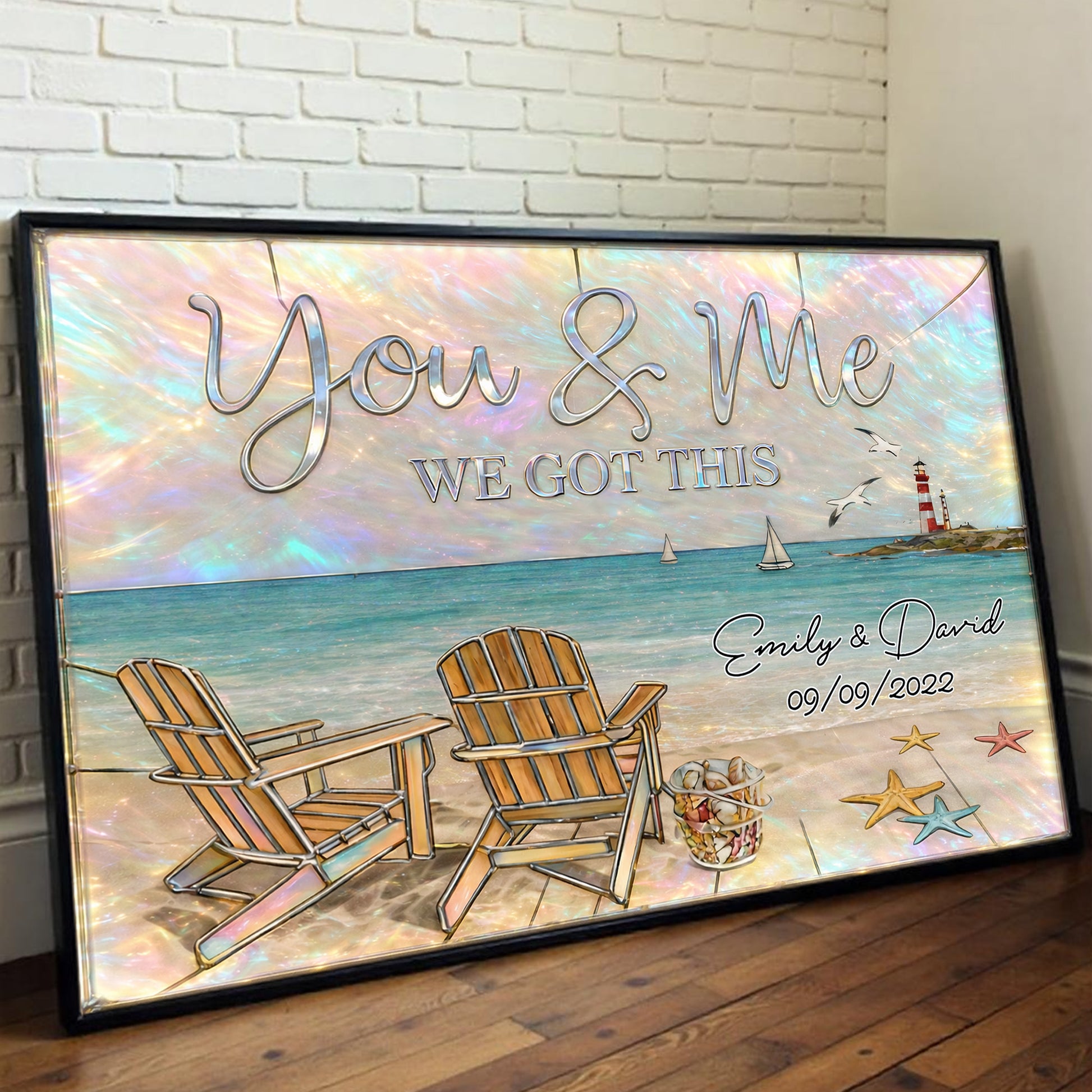 You & Me We Got This, Beach And Lighthouse