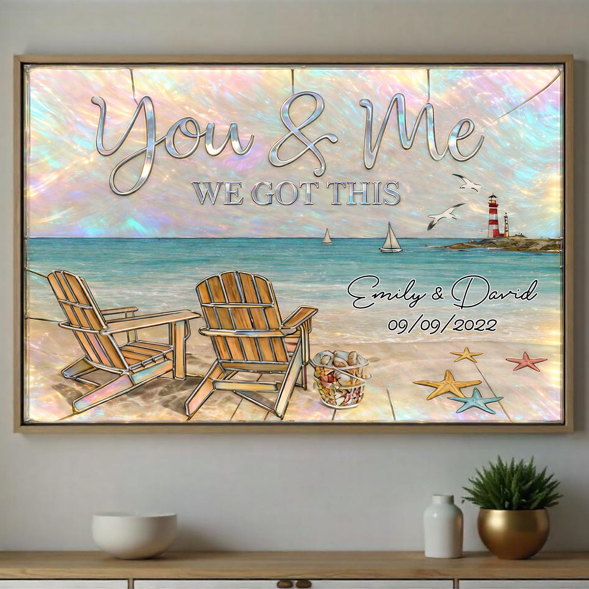 You & Me We Got This, Beach And Lighthouse