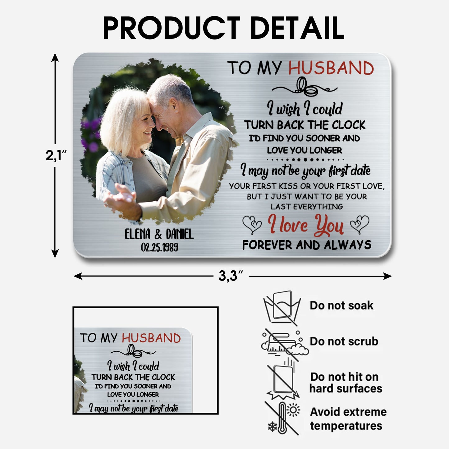 To My Husband, I Wish I Could Turn Back The Clock, Hearts