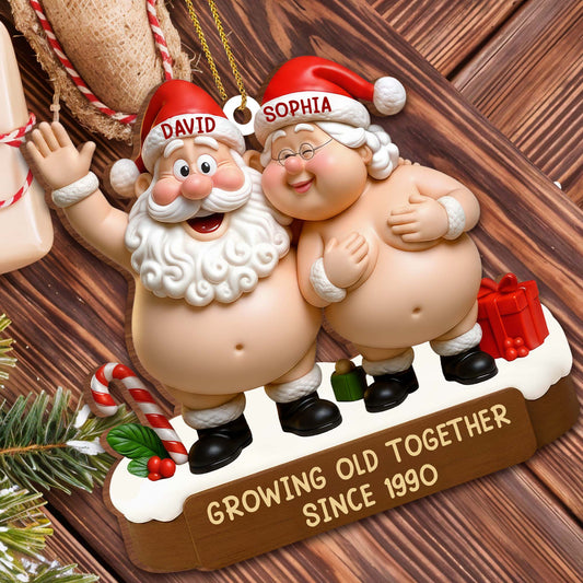 Growing Old Together Santa Claus Figures Ornament