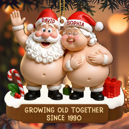 Growing Old Together Santa Claus Figures Ornament
