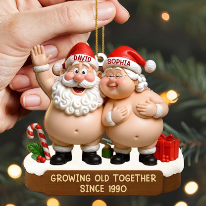 Growing Old Together Santa Claus Figures Ornament