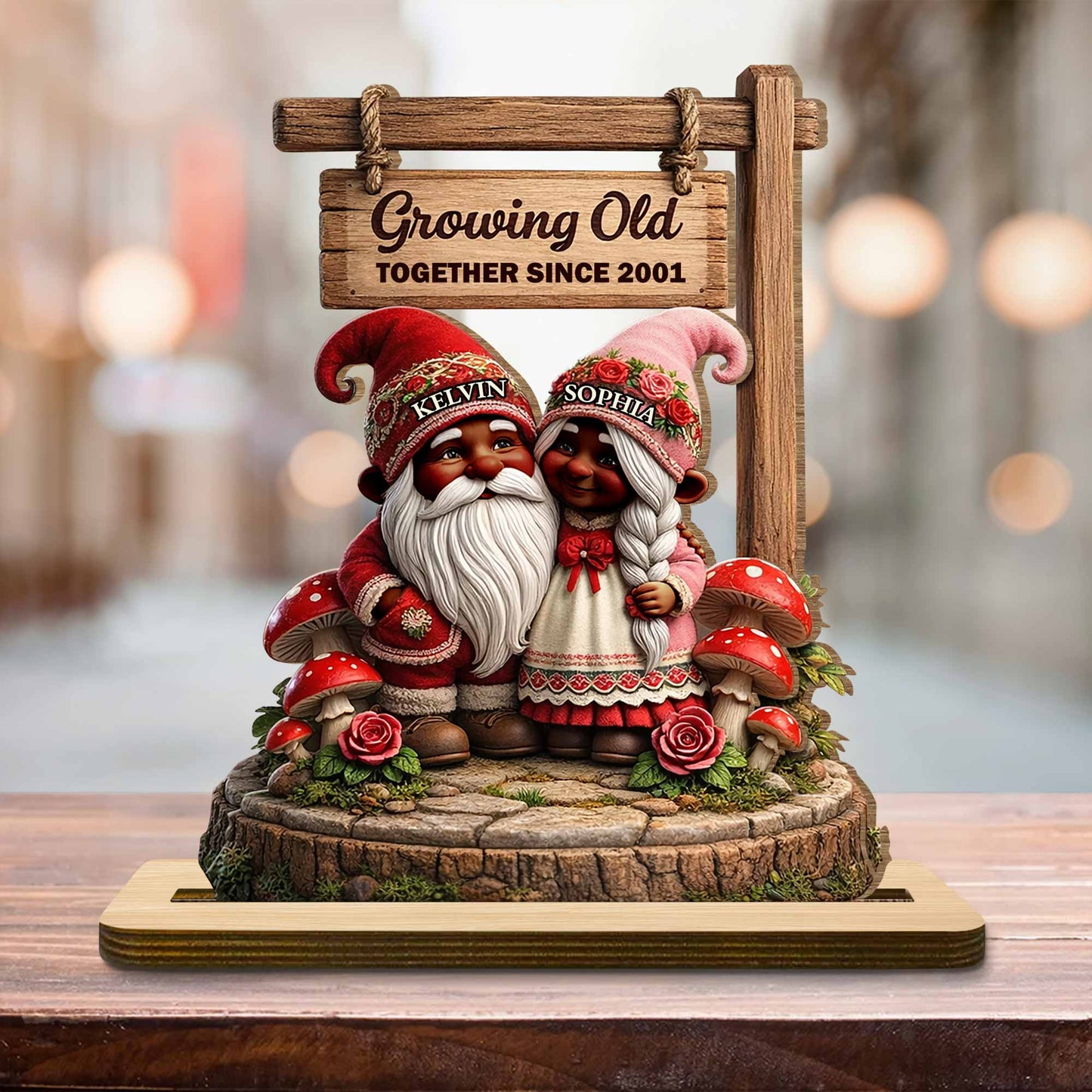 Growing Old Together Since, Gnomes And Roses