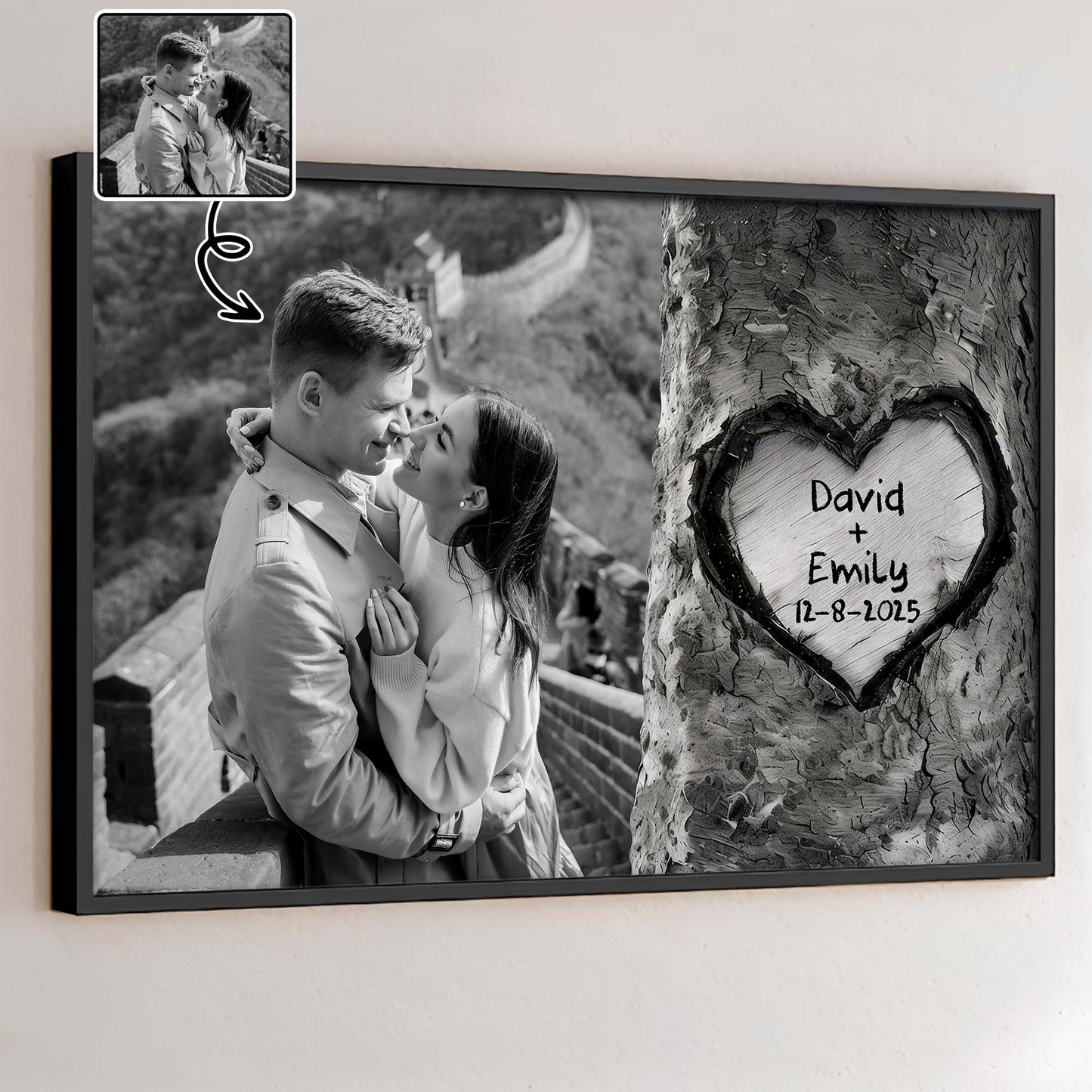 Celebrate Timeless Love With Heart Carved Tree