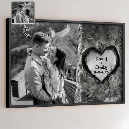 Celebrate Timeless Love With Heart Carved Tree