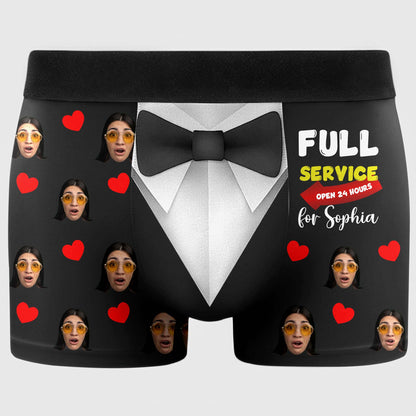 Full Service Open 24 Hours With Bow Tie And Hearts Design