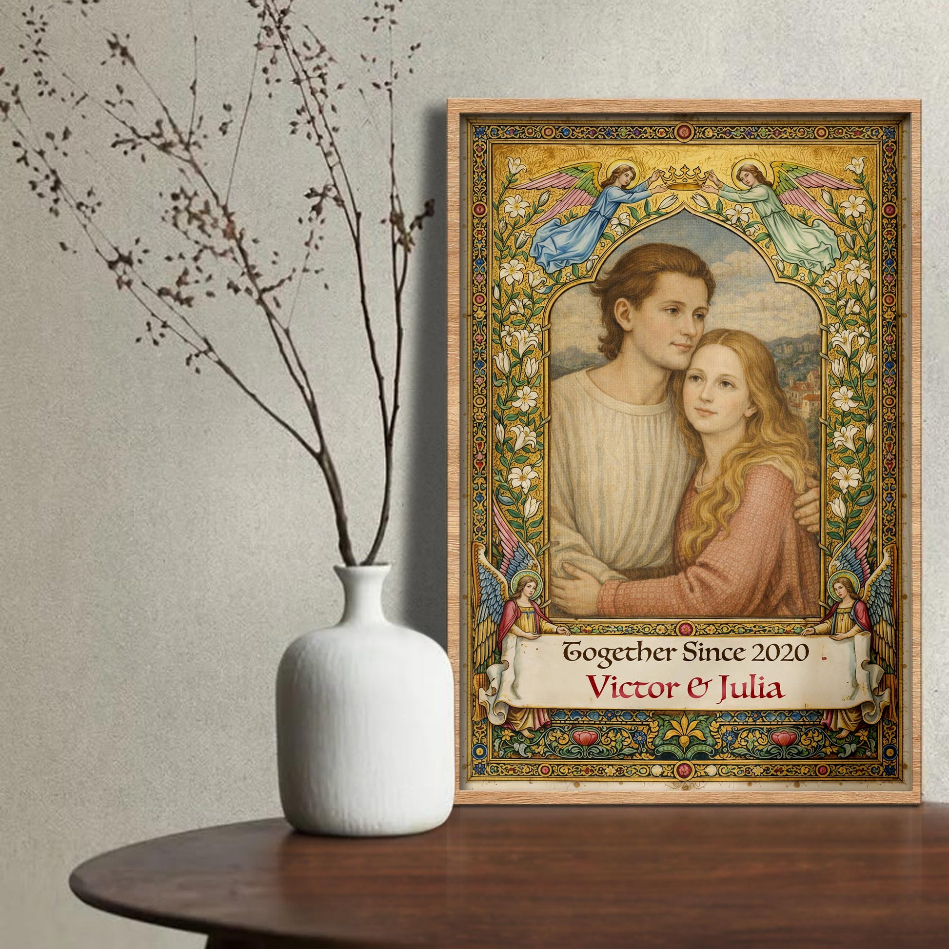 Together Since, Angel Flowers Couple