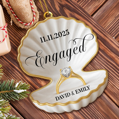 Celebrate Your Engagement With A Seashell And Ring