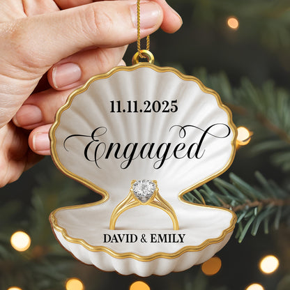 Celebrate Your Engagement With A Seashell And Ring