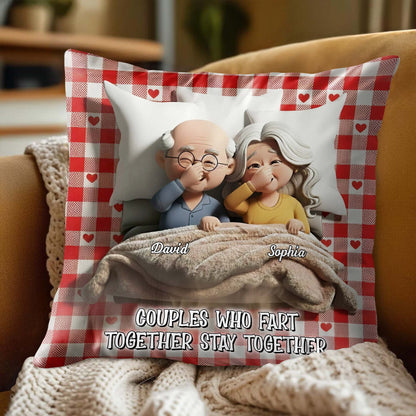Couples Who Fart Together Stay Together Pillow