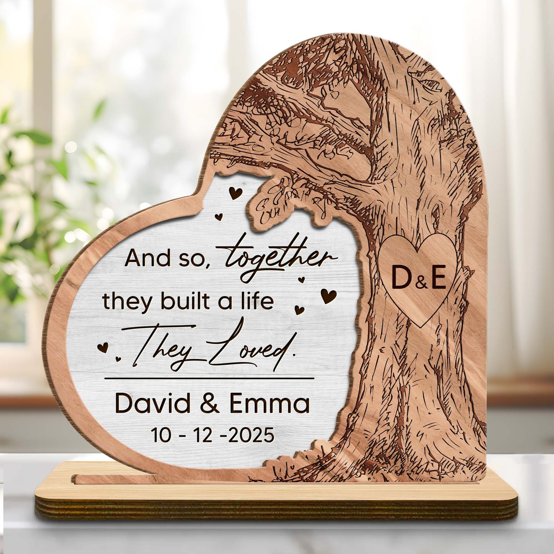 Together They Built A Life They Loved, Tree Heart Design