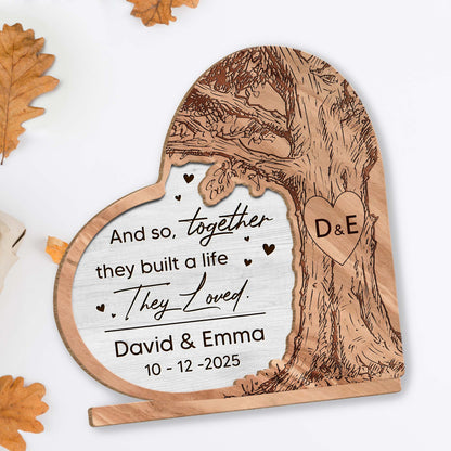 Together They Built A Life They Loved, Tree Heart Design