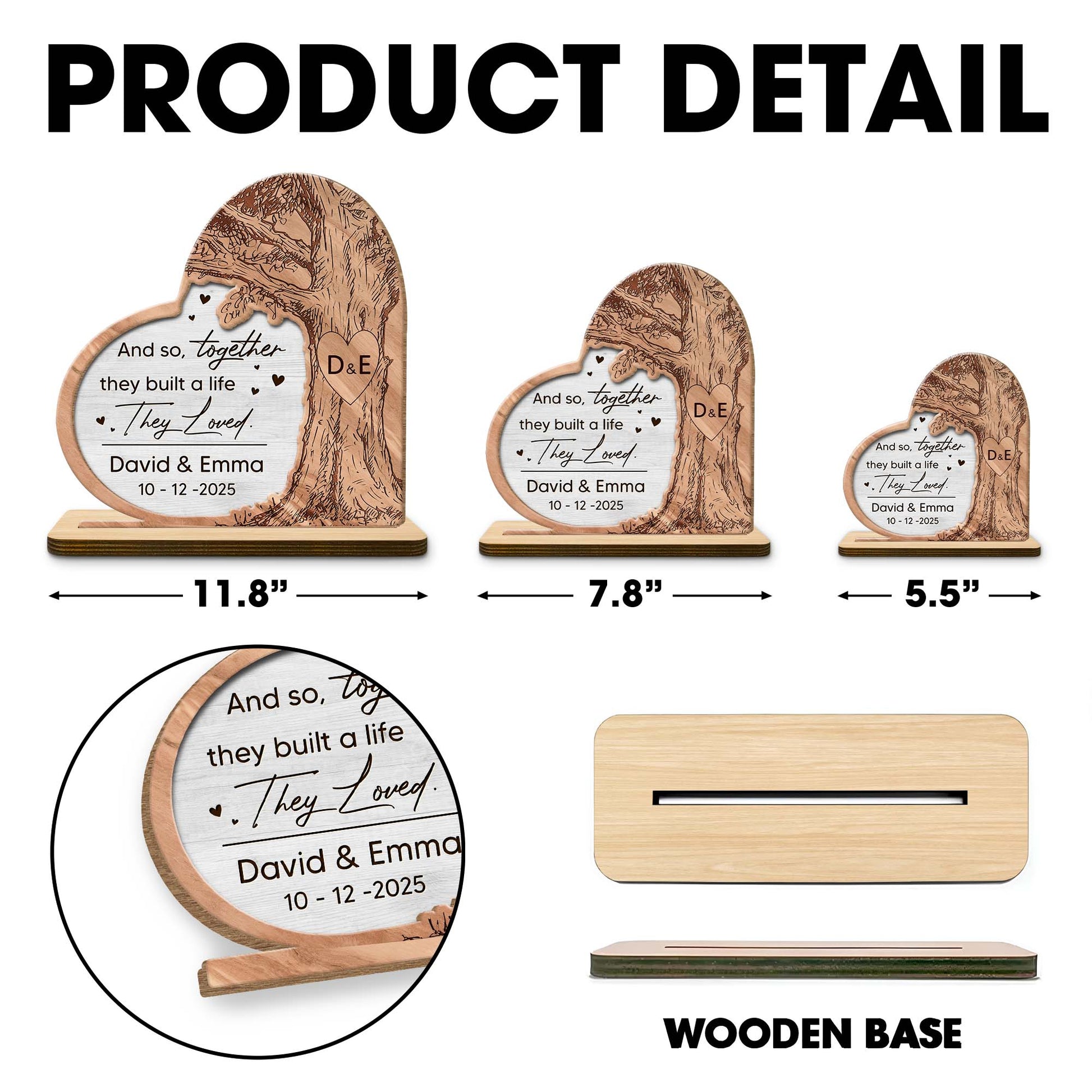 Together They Built A Life They Loved, Tree Heart Design