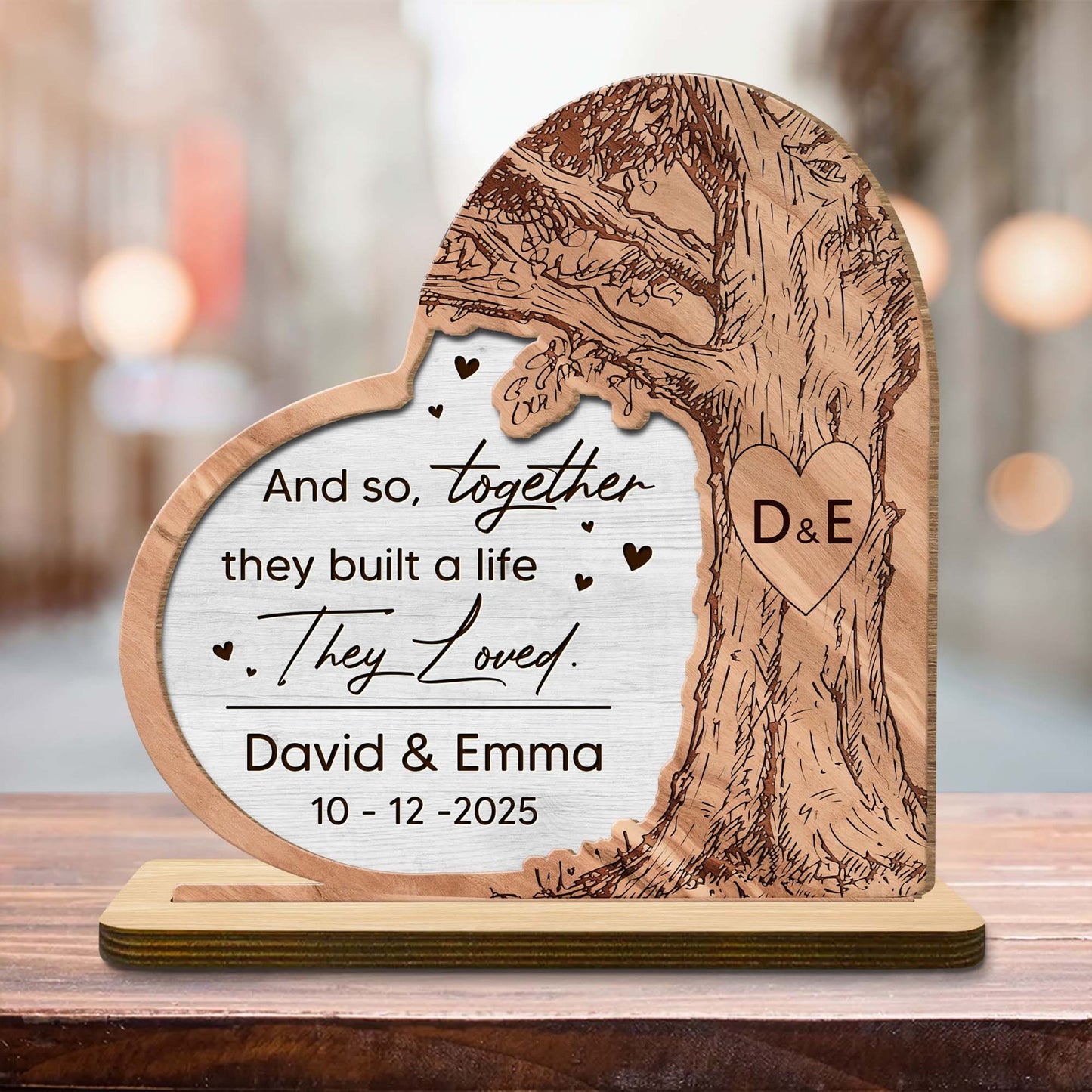 Together They Built A Life They Loved, Tree Heart Design