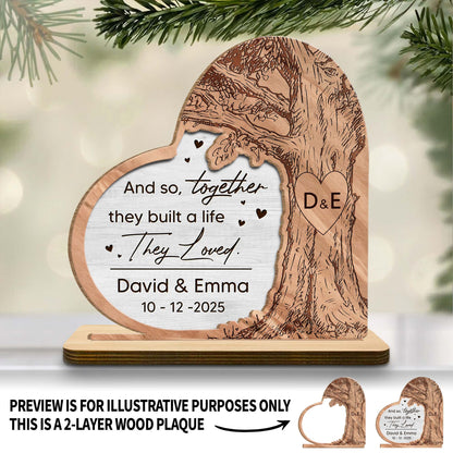Together They Built A Life They Loved, Tree Heart Design