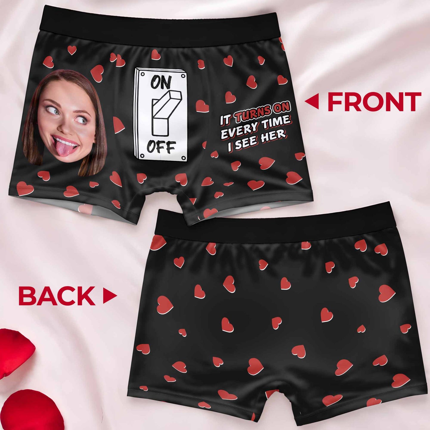 Customize With Your Personal Message, Hearts Design