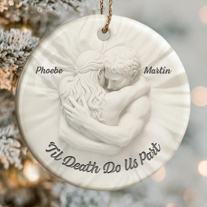 'Til Death Do Us Part Embracing Couple