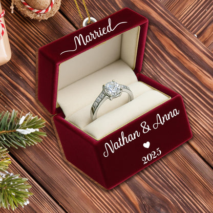 Celebrate Your Love With 'Married' Engraved Ring Box