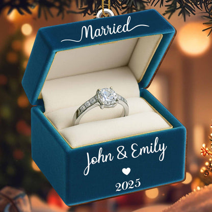 Celebrate Your Love With 'Married' Engraved Ring Box