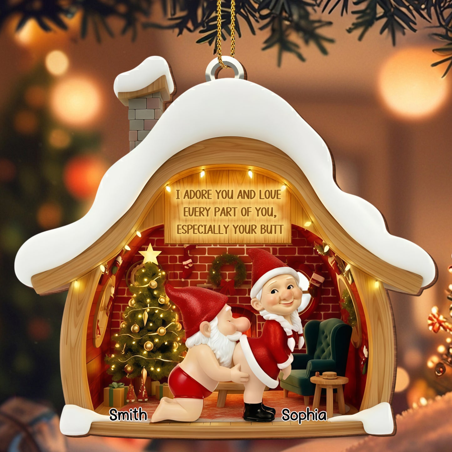 I Adore You And Love Every Part Of You With Christmas Theme