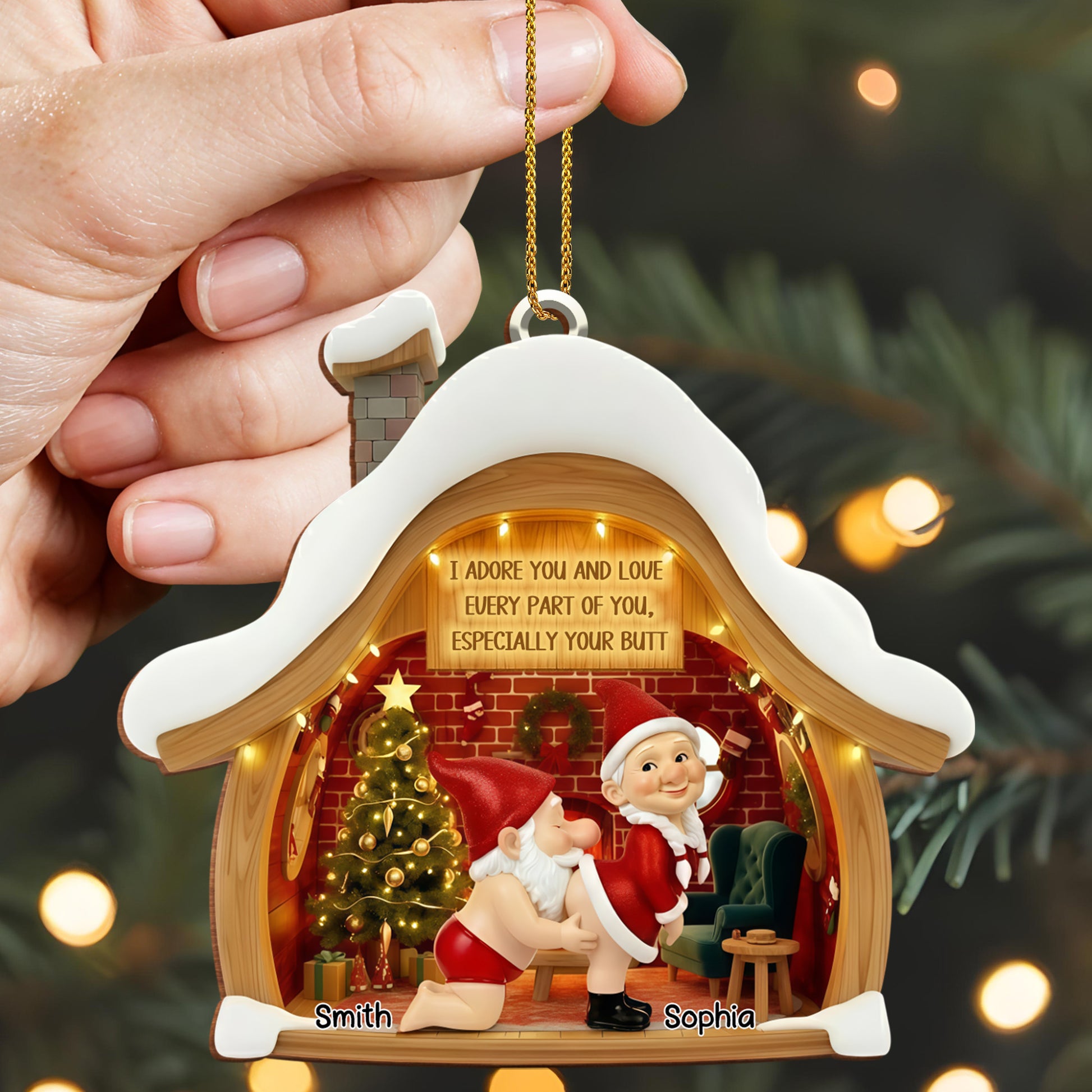 I Adore You And Love Every Part Of You With Christmas Theme