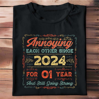 Annoying Each Other Since [year], Flourishes Design