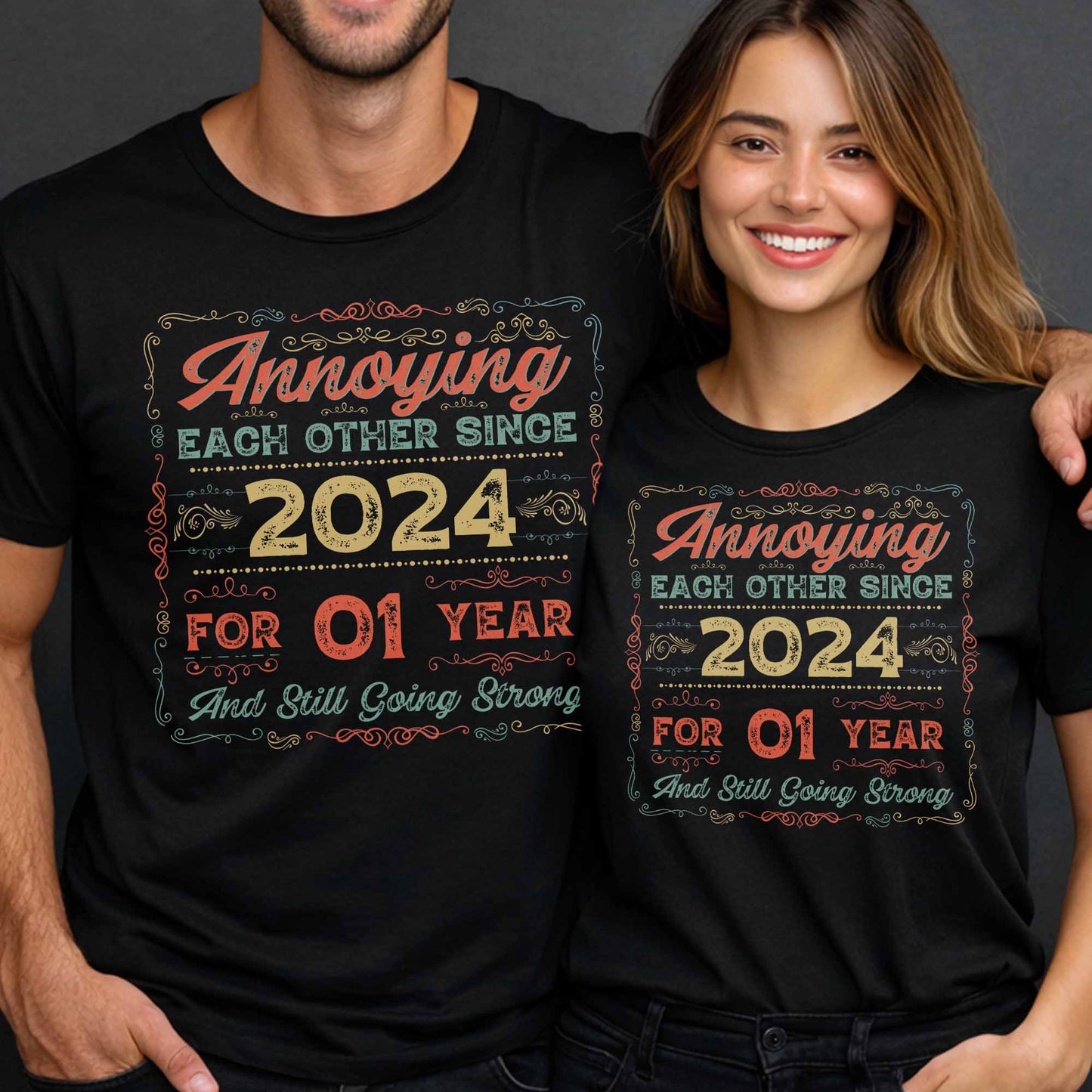 Annoying Each Other Since [year], Flourishes Design