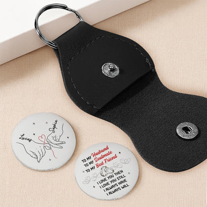 To My Husband Soulmate And Best Friend With Handholding Heart Design