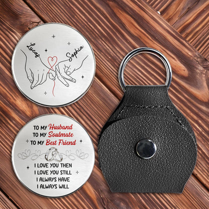 To My Husband Soulmate And Best Friend With Handholding Heart Design